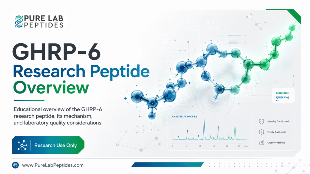 GHRP-6 research article hero image from Pure Lab Peptides